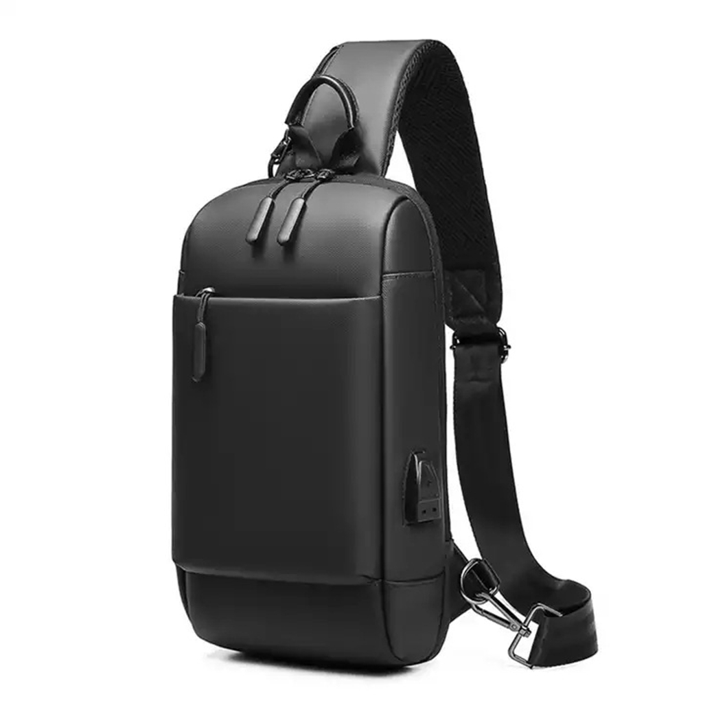 Cross body Chest Bag for Men: Sling Shoulder Chest Bags for Travel Daily Work ,Water Resistant，Blue/Black/Gray