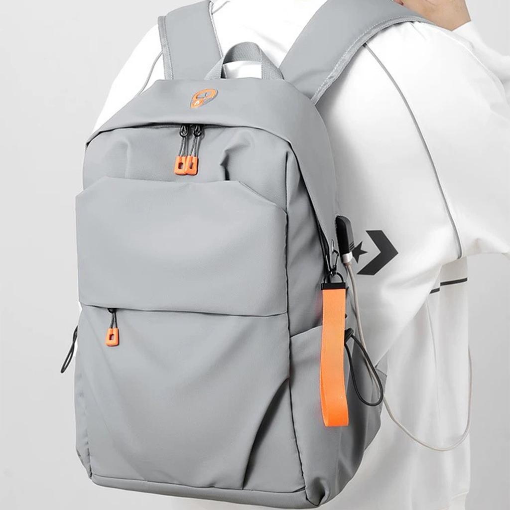 Travel Bag Daypack Commute backpack for Men & Women,20-35L Lightweight, College shool Back Pack with Laptop Compartment, 15 inch laptop compartment , USB port, Black/Grey