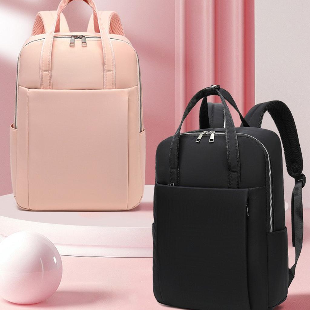 Travel Bag Daypack Commute backpack for Women,20-35L Lightweight, with Laptop Compartment, Pink/Black