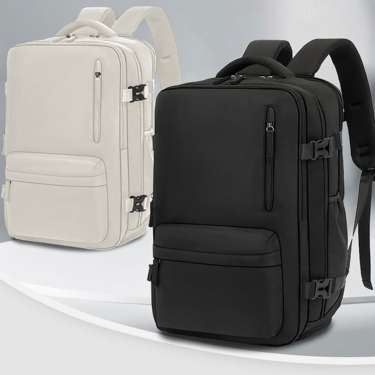 Travel Large capacity 36-55L Bulk Backpack --16’’inch Laptop Compartment, Shoe compartment, Water Resistant, Black /Grey/Green/Pink/White/Blue/Purple