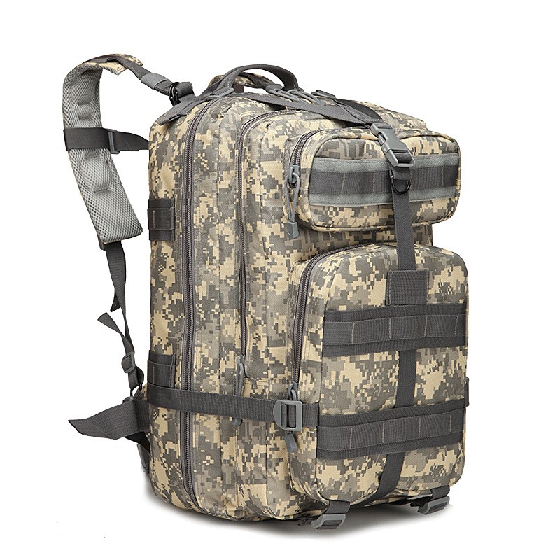 Coyote Brown Expandable Tactical Travel Backpack, 36-55L,Multi Pocket MOLLE Rucksack for Laptop & Outdoor Commute
