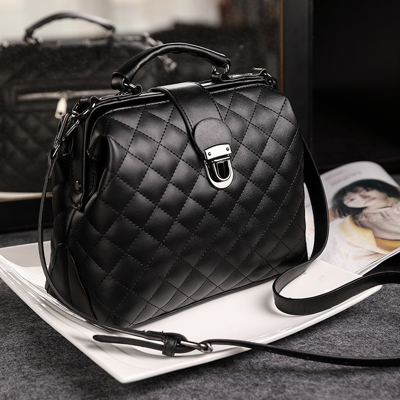 Women's Handbag made of vintage PU. Doctor style top handle satchel bag with detachable crossbody strap, 7 assorted colors, perfect for daily and travel occasions.