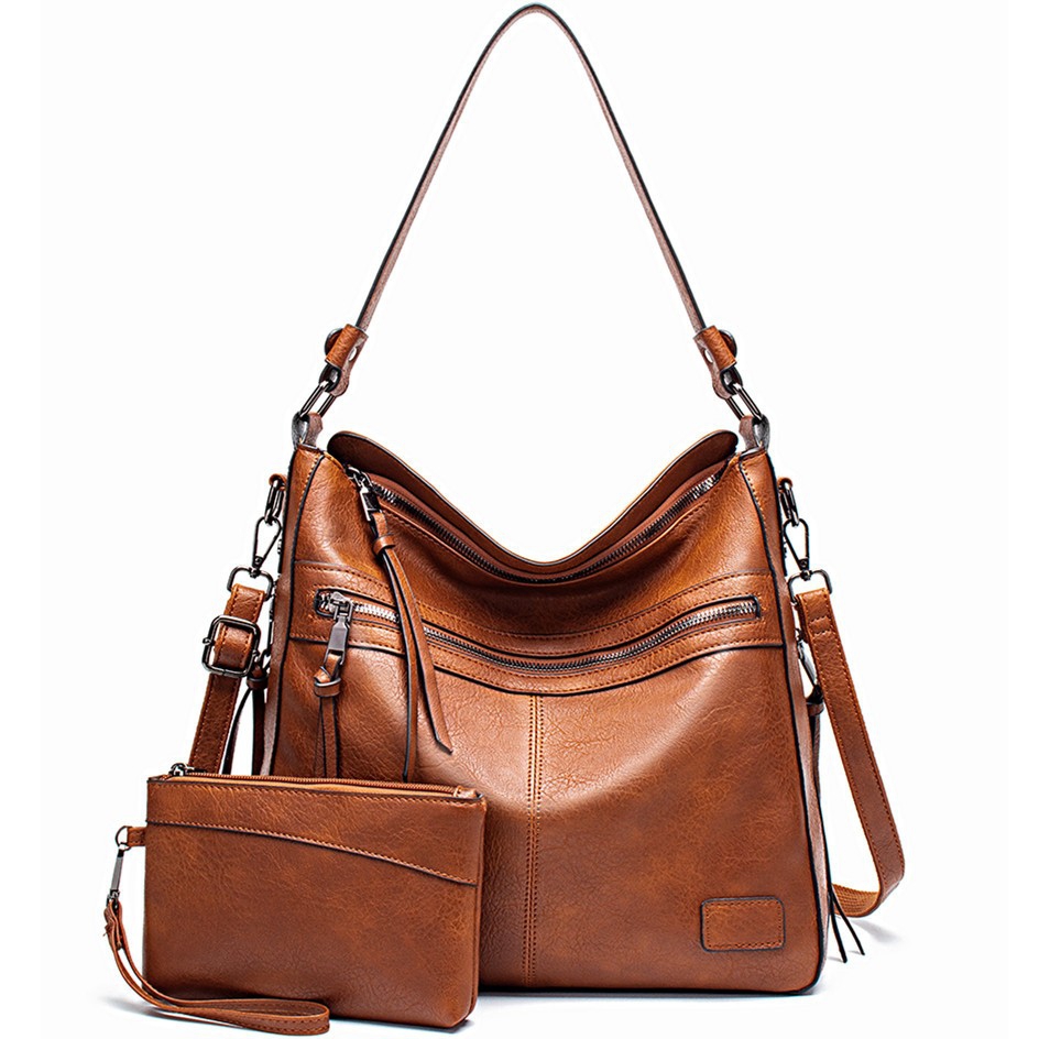 Women's Handbag made of vintage PU. Doctor style top handle satchel bag with detachable crossbody strap, 7 assorted colors, perfect for daily and travel occasions.
