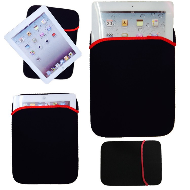 Custom Neoprene Laptop & Tablet Sleeve, Shock Absorbing Neoprene Protective Sleeve With Contrast Color Edge